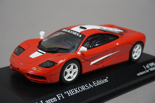 1:43 MINICHAMPS 533133441 McLaren F1 HEKORSA-Edition Red White