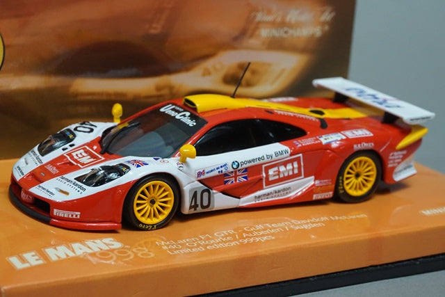 1:43 MINICHAMPS 533184340 McLaren F1 GTR GULF Team Davidoff #40