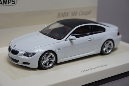 1:43 MINICHAMPS 436026120 BMW M6 Coupe 2007 Linea Bianco No.5