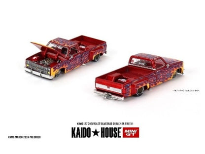 KHMG127 TSM MINI-GT 1:64 Chevrolet Silverado Dury Fire V1 Left-hand drive