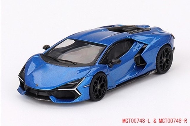 MGT00748-L TSM MINI-GT 1:64 Lamborghini Revuelto Blu Eleos Left-hand drive