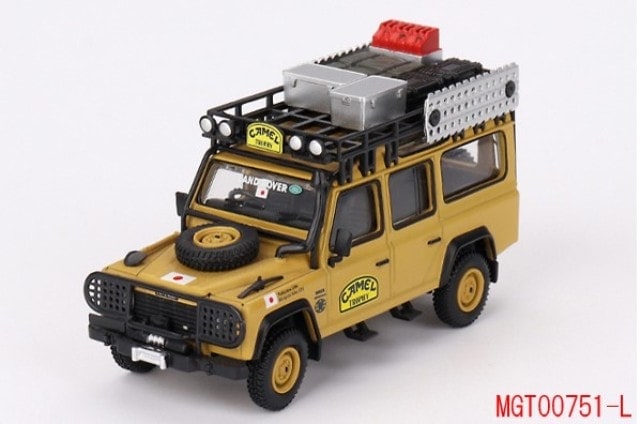 MGT00751-R TSM MINI-GT 1:64 Land Rover Defender 110 Camel Trophy Amazon 1989 Team Japan Right-hand drive