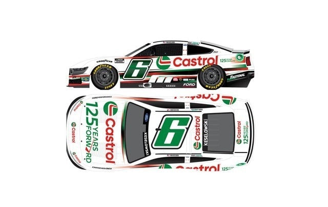 LR301978 Lionel Racing 1:64 Ford Foil Castrol 125 Years Forward 2024 Mustang Brad Keselowski #6