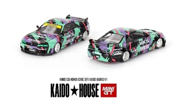 KHMG129 TSM MINI-GT 1:64 Nissan Skyline GT-R R33 HKS V1 Right-hand drive