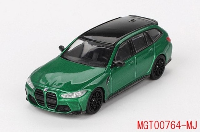 MGT00764-MJ TSM MINI-GT x~ Mijo 1:64 BMW M3 Competition Touring Isle of Man Green Metallic Left-hand drive *Blister pack