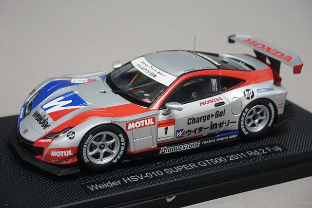 1:43 EBBRO 44545 Honda Weider HSV-010 Super GT500 Rd.2 Fuji 2011 #1