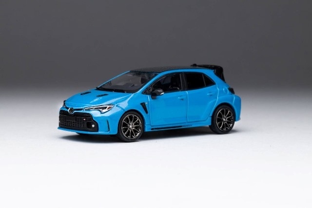 DTG0032-BF GCD Gaincorp Products 1:64 Toyota GR Corolla Circuit Edition Blue Frame Diecasttalk