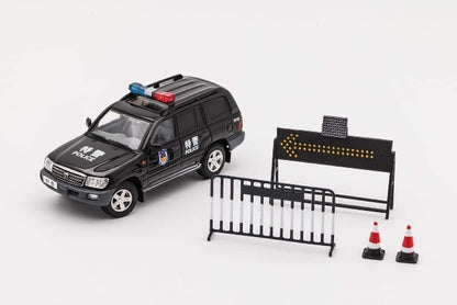 KS-023-379 GCD Gaincorp Products 1:64 Toyota Land Cruiser LC100 Police Car w/Accessory