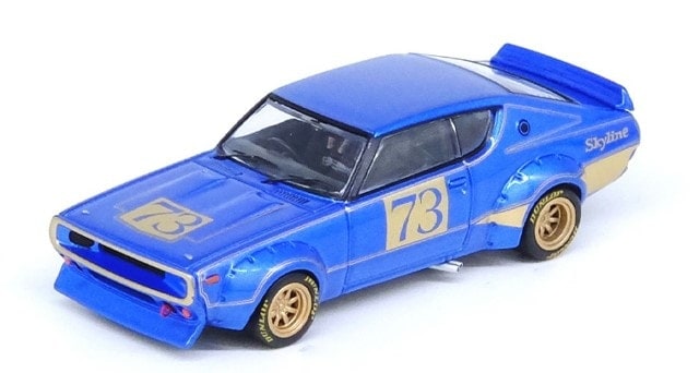 IN64-KPGC110RC-BLU INNO MODELS 1:64 Nissan Skyline 2000 GT-R (KPGC110) Racing Concept Blue