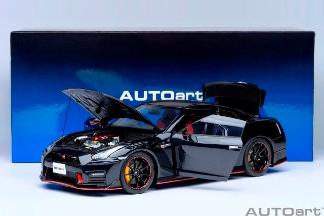 77504 AUTOart 1:18 Nissan GT-R R35 NISMO Special Edition Meteor Flake Black Pear