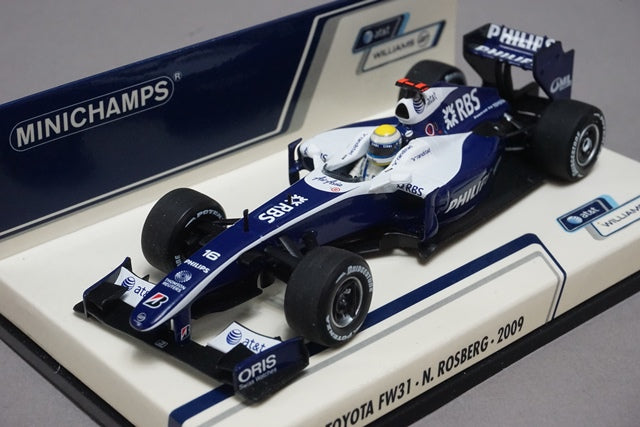 1:43 MINICHAMPS 400090016 Toyota Williams FW31 2009 #16 N.Rosberg