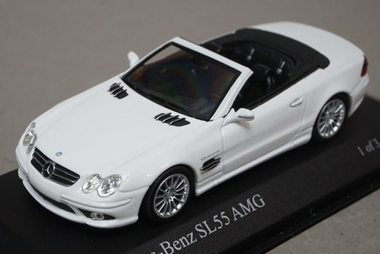 1:43 MINICHAMPS 400036170 Mercedes Benz SL55 AMG 2007 White