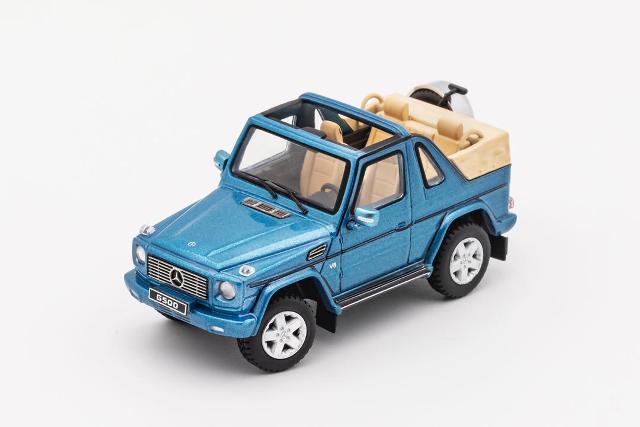 KS-070-390 GCD Gaincorp Products 1:64 Mercedes Benz G500 Convertible LHD Blue