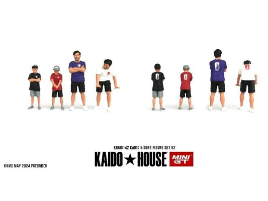 KHMG142 TSM MINI-GT 1:64 KAIDO HOUSE Figure Set Kaido & Sons V2