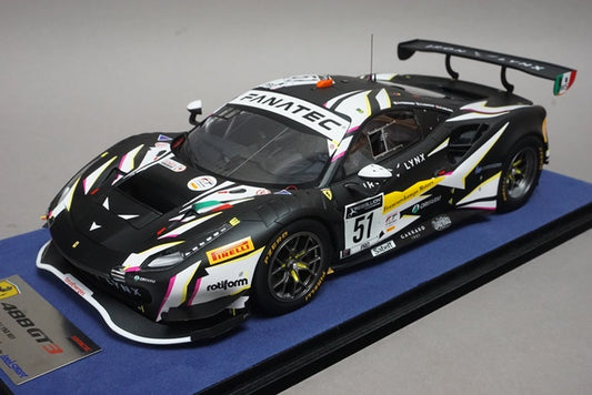 1:18 LookSmart LS18RC015 Ferrari 488 GT3 Evo IRON LYNX 24h SPA Winner 2021 #51