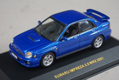 1:43 ixo MOC001 Subaru Impreza 2.0 WRX 2001 Metallic Blue