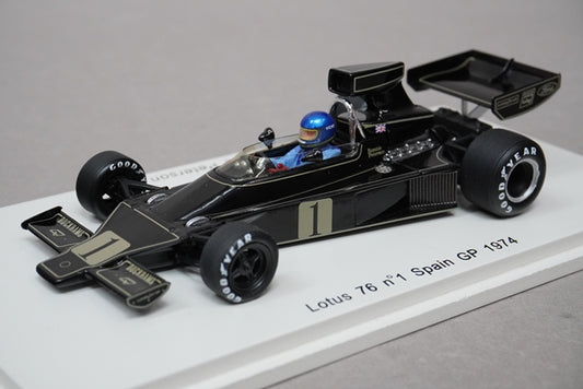 1:43 SPARK S1769 Lotus 76 Spain GP 1974 #1 JPS