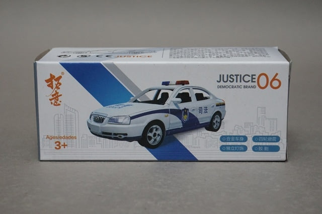 06 拓意 XCARTOYS 1:64 Elantra JUSTICE (Chinese Police) Diecast