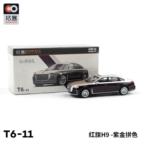 T6-11 拓意 XCARTOYS 1:64 Hongqi H9 two tone Diecast