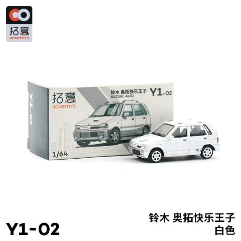 Y1-02 拓意 XCARTOYS 1:64 Suzuki ALTO WORKS White Diecast