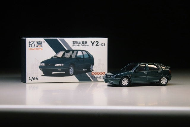 Y2-03 拓意 XCARTOYS 1/64 Citroen Fukang Dark Green Diecast