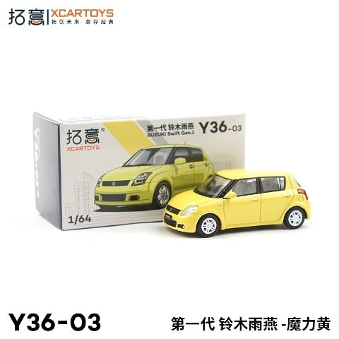 Y36-03 拓意 XCARTOYS 1:64 Suzuki Swift Magic Yellow Diecast