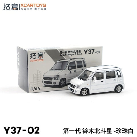 Y37-02 拓意 XCARTOYS 1:64 Suzuki WagonR Pearl White Diecast