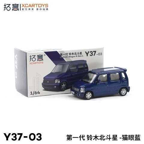 Y37-03 拓意 XCARTOYS 1:64 Suzuki WagonR Blue Diecast