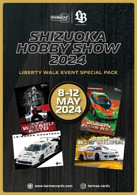 TARMAC CARDS AUTMOTIVE COLLECTOR CARDS Collector Card LB EVENT SPECIAL 2024 Shizuoka Hobby Show 4pcs/1pack