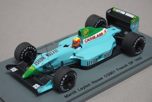 1:43 SPARK S2980 MARCH Leyton House CG901 French GP 1990 #15 Mauricio Gugelmin