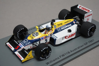 1:43 SPARK S7484 Williams FW11B Australian GP 1987 #5 Riccardo Patrese