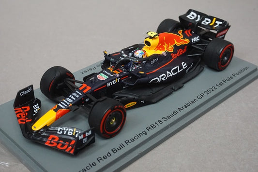 1:43 SPARK S8525 Oracle Red Bull Racing RB18 Saudi Arabia GP 2022 #11 1st Pole Position S.Perez