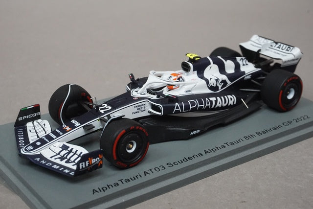 1:43 SPARK S8527 Alfatauri AT03 Bahrain GP 2022 #22 Yuki Tsunoda