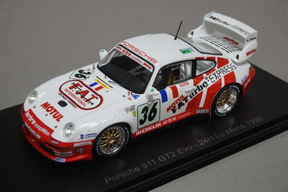 1:43 SPARK S4445 Porsche 911 GT2 Evo 24h LM 1995 #36