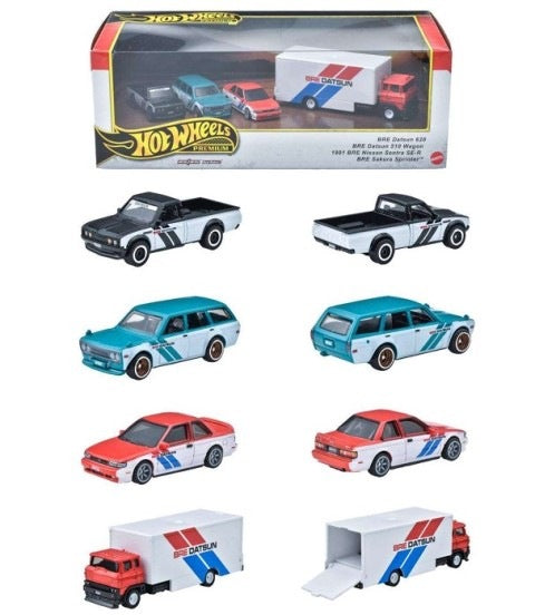 HRT52-9864 Hot Wheels Premium Collector Set  BRE Datsun 2 pieces per carton model car
