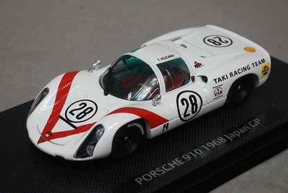 1:43 EBBRO 43638 Porsche 910 Japan GP 1968 #28 White