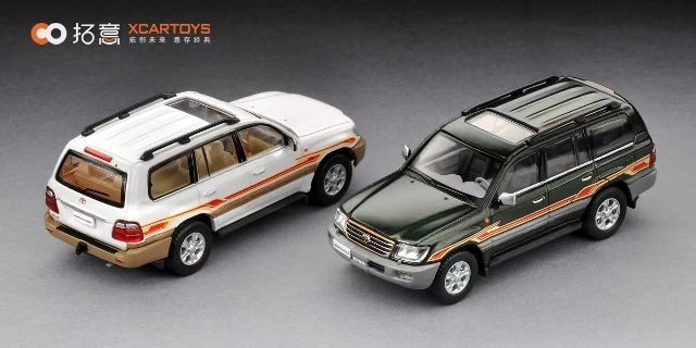 [ Pre-order ] Y45-2 拓意 XCARTOYS 1:64 8th Generation Toyota Land Cruiser Green/Gold