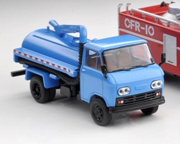 Y50-2 拓意 XCARTOYS 1:64 Beijing Second Automobile Factory BJ-130 Light Freight Vehicle Beijing Cleaning Machinery Factory BQ130XF Small Cleaning Vehicle Vacuum Truck