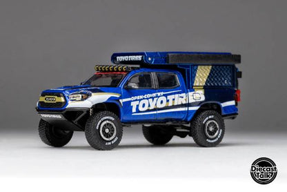 DTG0013-TOYO GCD Gaincorp Products 1:64 Toyota Tacoma Camper TOYOTIRES DiecastTalk