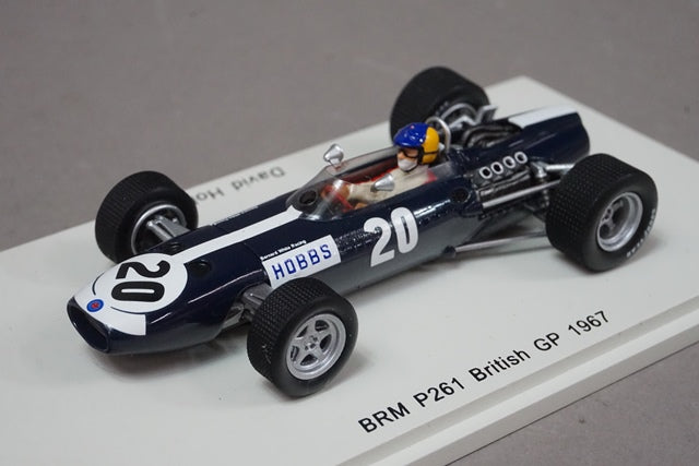 1:43 SPARK S4794 BRM P261 British GP 1967 #20 David Hobbs