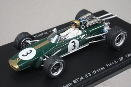 1:43 SPARK S3507 Brabham BT24 French GP Winner 1967 #3 Jack Brabham