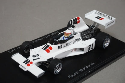 1:43 SPARK S4812 Ensign N175 British GP Practice 1975 #31 Roelof Wunderink