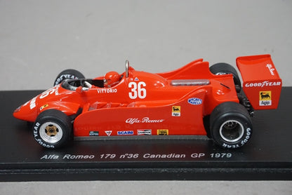 1:43 SPARK S3875 Alfa Romeo 179 Canadian GP 1979 #36 Vittorio Brambilla