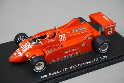 1:43 SPARK S3875 Alfa Romeo 179 Canadian GP 1979 #36 Vittorio Brambilla model car