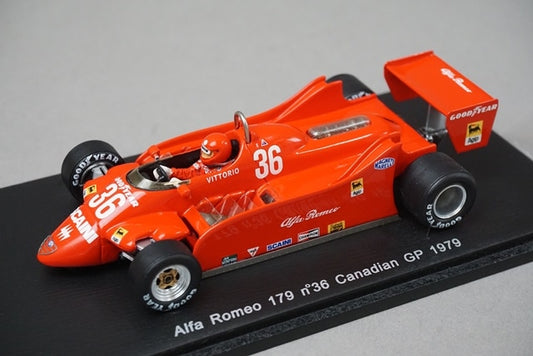 1:43 SPARK S3875 Alfa Romeo 179 Canadian GP 1979 #36 Vittorio Brambilla model car