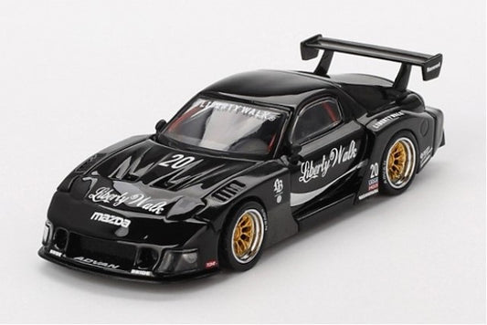 MGT00785-R TSM MINI-GT 1:64 Mazda RX-7 LB-Super Silhouette Liberty Walk Black Right-hand drive