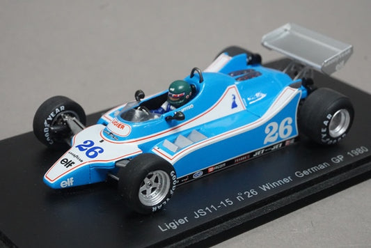 1:43 SPARK S1725 Ligier JS11-15 German GP Winner 1980 #26