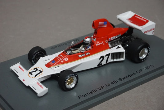 1:43 SPARK S1892 Parnelli VPJ4 Sweden GP 4th 1975 #27 Mario Andretti