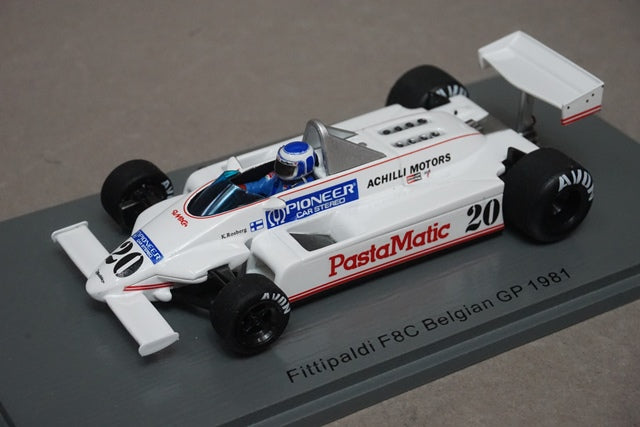 1:43 SPARK S4583 Fittipaldi F8C Belgian GP 1981 #20 Keke Rosberg