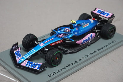 1:43 SPARK S8558 Alpine BWT A522 F1 Team Japan GP 4th 2022 #31